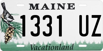 ME license plate 1331UZ