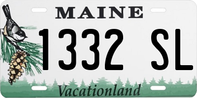 ME license plate 1332SL