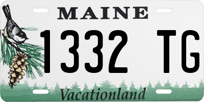 ME license plate 1332TG