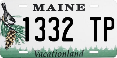 ME license plate 1332TP