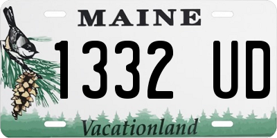 ME license plate 1332UD