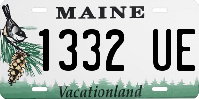ME license plate 1332UE