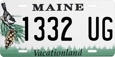 ME license plate 1332UG