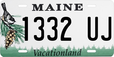ME license plate 1332UJ