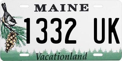 ME license plate 1332UK