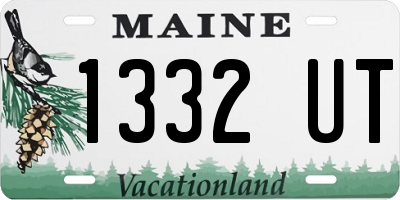 ME license plate 1332UT