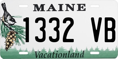 ME license plate 1332VB