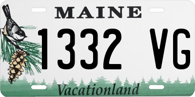 ME license plate 1332VG