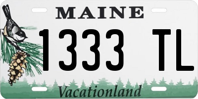 ME license plate 1333TL