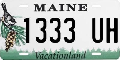 ME license plate 1333UH