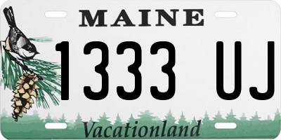 ME license plate 1333UJ