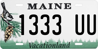 ME license plate 1333UU