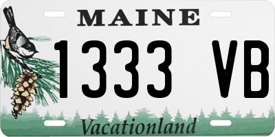 ME license plate 1333VB