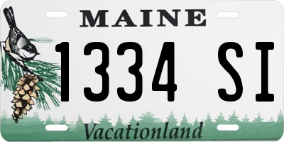 ME license plate 1334SI