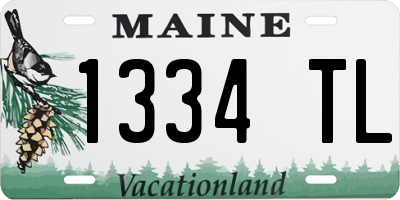 ME license plate 1334TL