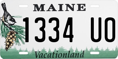 ME license plate 1334UO