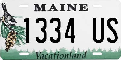 ME license plate 1334US