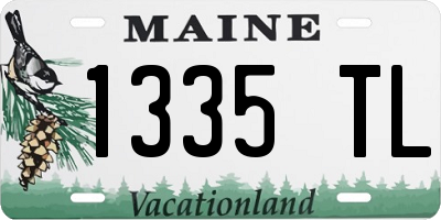 ME license plate 1335TL