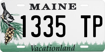 ME license plate 1335TP