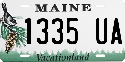 ME license plate 1335UA