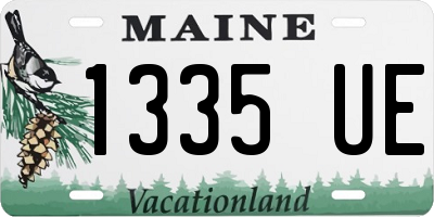 ME license plate 1335UE