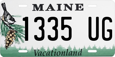 ME license plate 1335UG