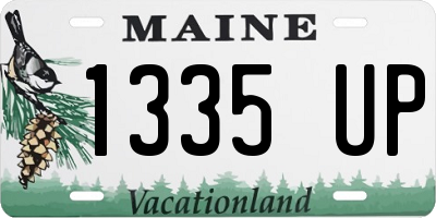 ME license plate 1335UP