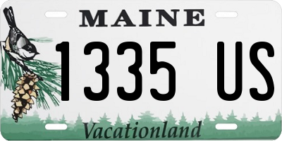 ME license plate 1335US