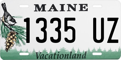 ME license plate 1335UZ