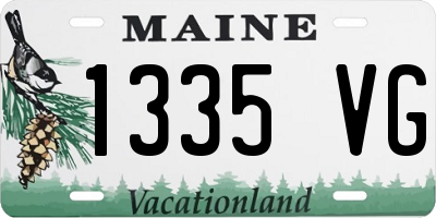 ME license plate 1335VG