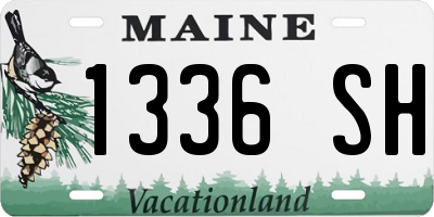 ME license plate 1336SH