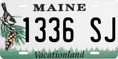 ME license plate 1336SJ