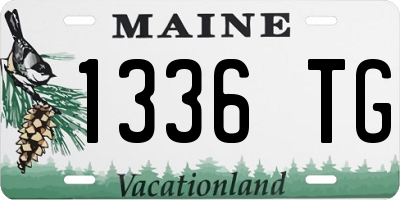 ME license plate 1336TG