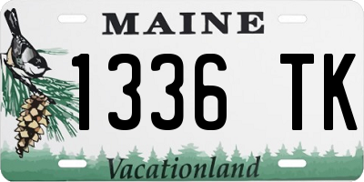 ME license plate 1336TK