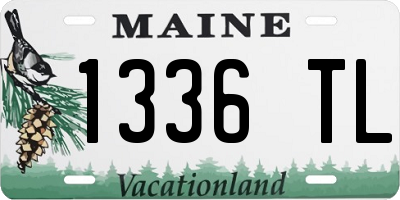 ME license plate 1336TL