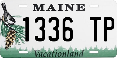 ME license plate 1336TP