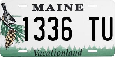 ME license plate 1336TU