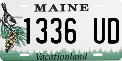 ME license plate 1336UD