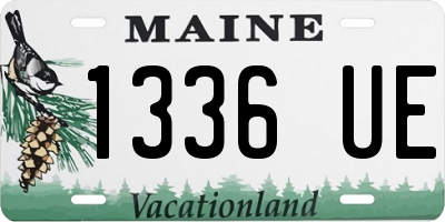 ME license plate 1336UE