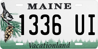 ME license plate 1336UI