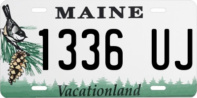 ME license plate 1336UJ