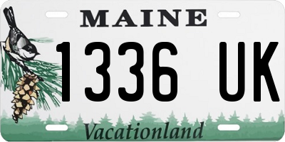 ME license plate 1336UK