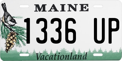ME license plate 1336UP