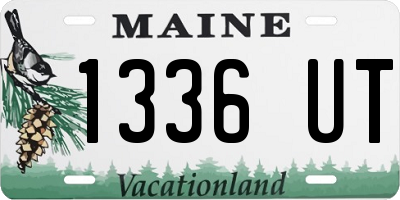 ME license plate 1336UT