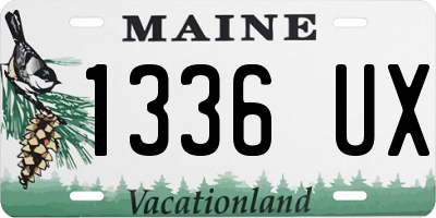 ME license plate 1336UX