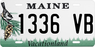 ME license plate 1336VB