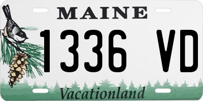 ME license plate 1336VD
