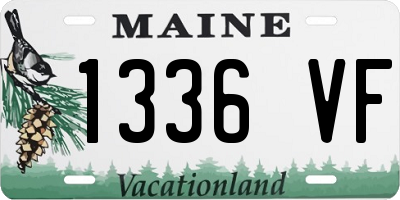 ME license plate 1336VF