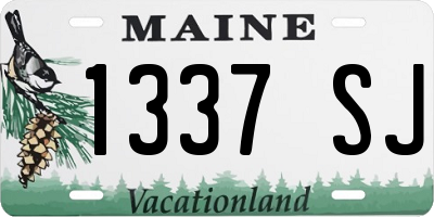 ME license plate 1337SJ