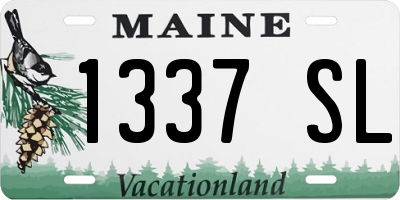 ME license plate 1337SL